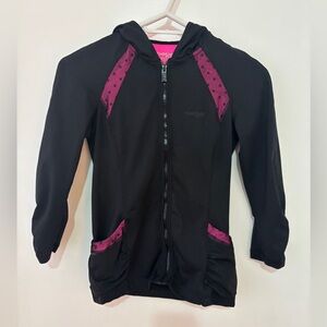 BEBE Sports Jacket - Black and Pink - XS